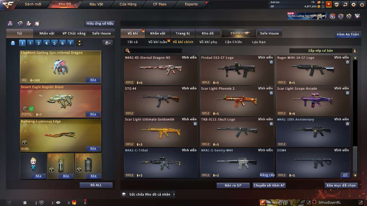 shop acc cf uy tin gia re